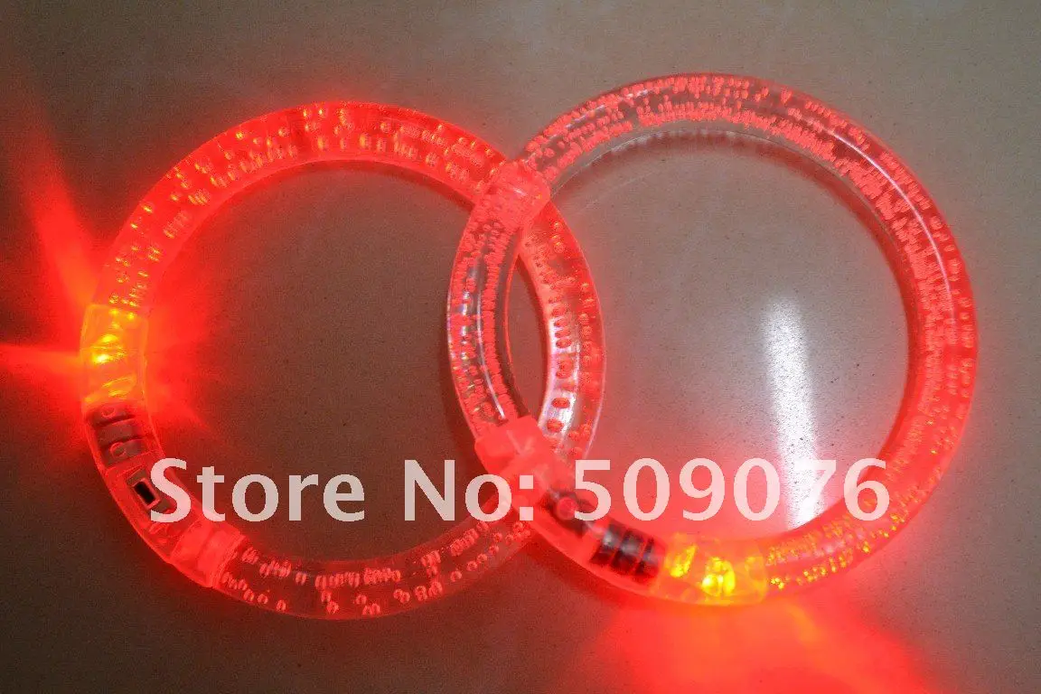 Free shipping 50pcs/lot diameter 8.5cm color changing led bracelet light up bracelet for party supplies