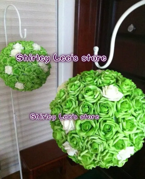 2013 New Arrival!!! ( 8pcs/lot)  X 24cm Artificial Rose Ball Foam Kissing Ball Foam  Wedding Ball Decoration  *FREE SHIPPING*