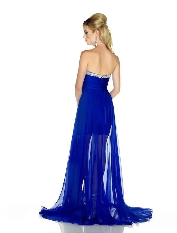 vestido de noiva шифоновое высокое низкое для возлюбленной бисерной формальной на заказ короткое спереди длинное сзади платье для выпускного вечера платье подружки невесты