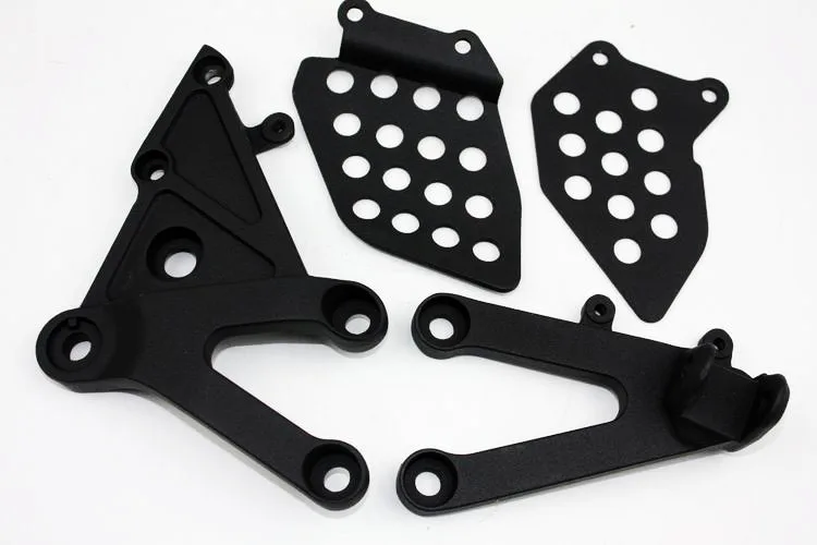 Aftermarket мотоциклетные части черный Передний всадник подножки Кронштейн Подходит для Honda CBR600RR 2003 2004 2005 2006