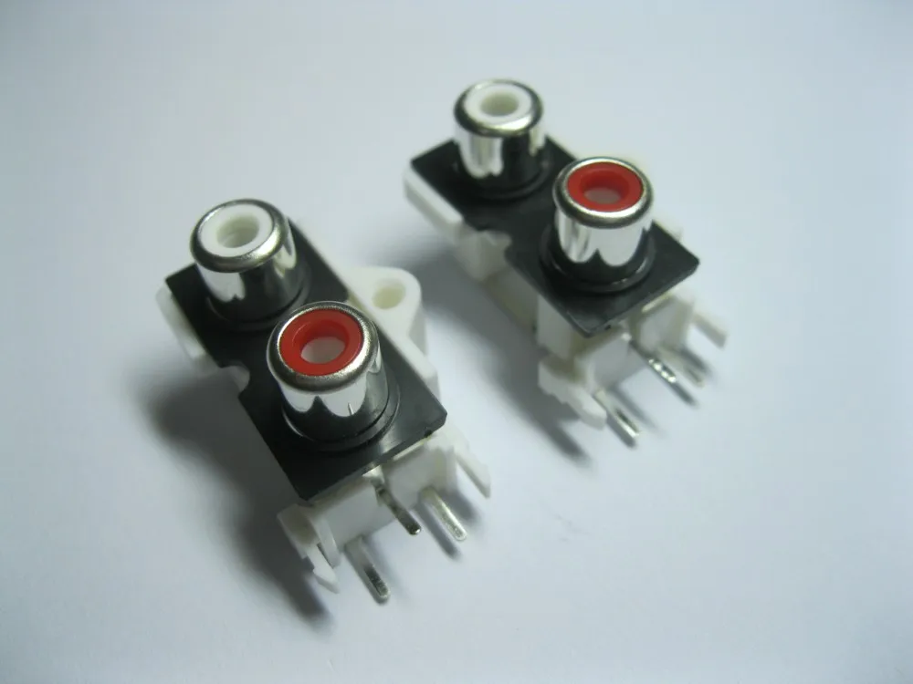 AV Pin Jack 2 цвета RCA женское аудио-видео AV Разъем AV2-9 500 шт в партии