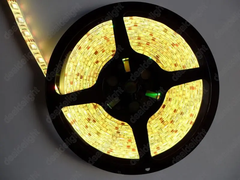 5050 SMD 300 светодиодов rgb Водонепроницаемый гибкие Светодиодные ленты свет DC12V 5 м/лот + 24 клавиши ИК-пульт дистанционного + 12 В 5A Адаптеры