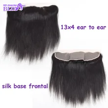 Brazilian Silk Base Frontal Closure 13X4 Ear to Ear Human Hair with Frontal Closure Virgin Brazilian Straight Frontal Closure