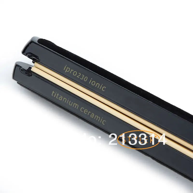 Profissional de Alta Qualidade Titânio Cerâmica Alisador Cabelo Alisamento Ferro Preto-frete Grátis 9 High Quality Beleza e saúde