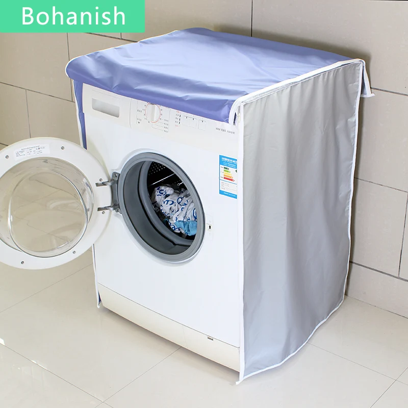 Silver Sunscreen Protective Washing Machine Cover For Home With