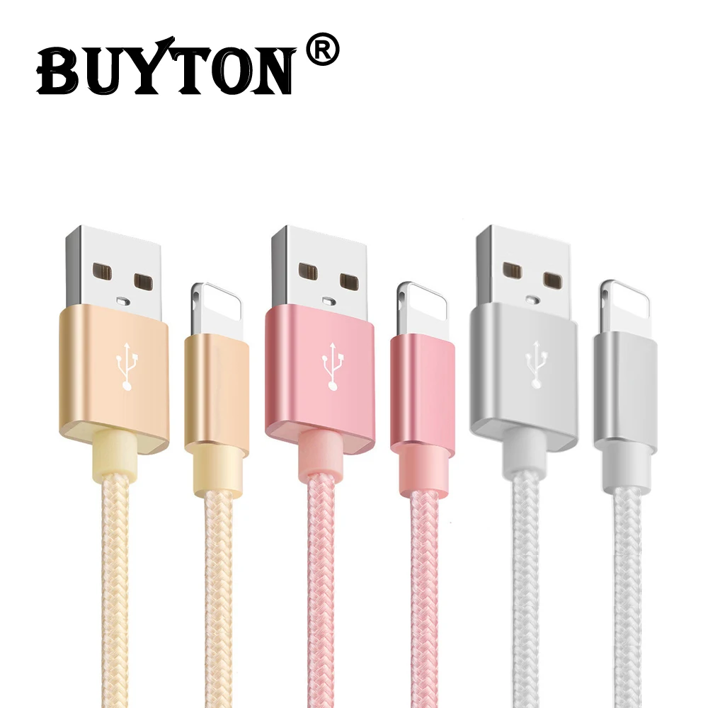 1 М 2 Плетеный USB Зарядка Шнур Кабель Синхронизации Данных для Iphone 5 5S 6 s 7 plus v8 usb