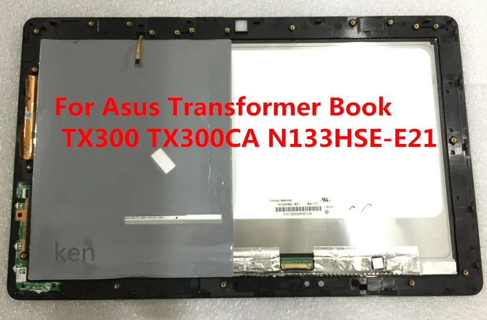 Free Shipping For ASUS Transformer TX300 TX300CA Black LCD Display Monitor with Digitizer Touch Screen Glass