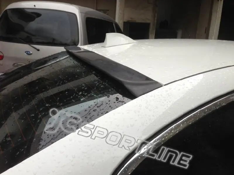 Углеродное волокно Авто автомобильная антенна на заднюю часть крыши спортивный спойлер для BMW 5 серии F10 520i 530i 535i М Спорт M5 седан 4-дверь 2011