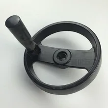 Free shipping 12* 125MM handwheel handwheel aluminum folding aluminum alloy double-spoke handwheel