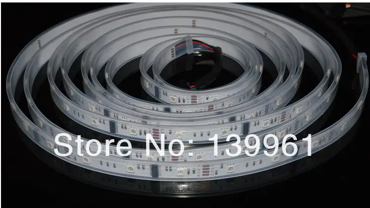 IP67 трубчатый корпус Водонепроницаемый 5 м 150 светодиодный s 5050 SMD чудесный необычный цветной RGB светодиодный ленточный светильник лампа
