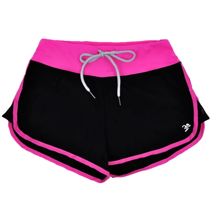 Spring Summer Sports Running Shorts Women Candy color Drawstring