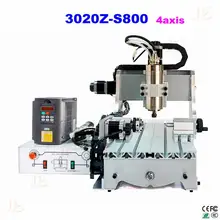 mini cnc Milling Machine CNC 3020Z S800 4 axis cnc Router Engraver