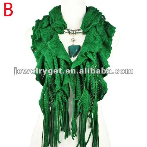 New design!women winter warm waved shaped pendant jewelry scarf NL-1932 (7).jpg