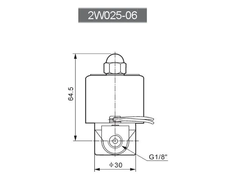 12V DC 2W 1/" электромагнитный Соленоидный клапан для поезда водопровода 2W025-08