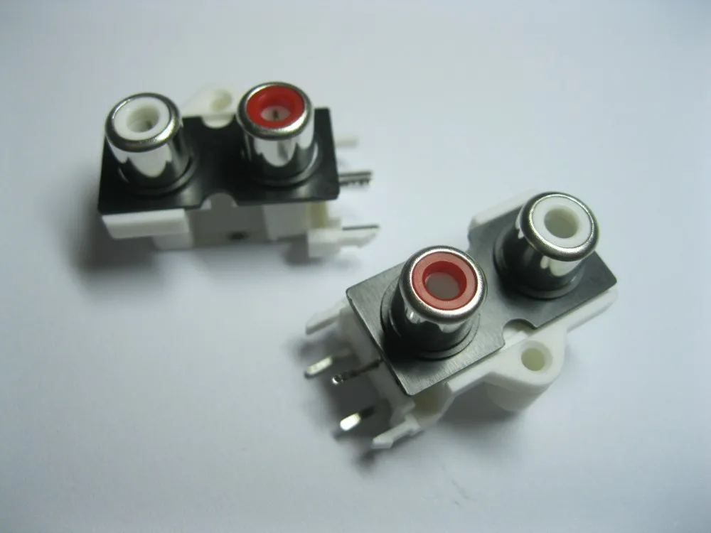 AV Pin Jack 2 цвета RCA женское аудио-видео AV Разъем AV2-9 500 шт в партии