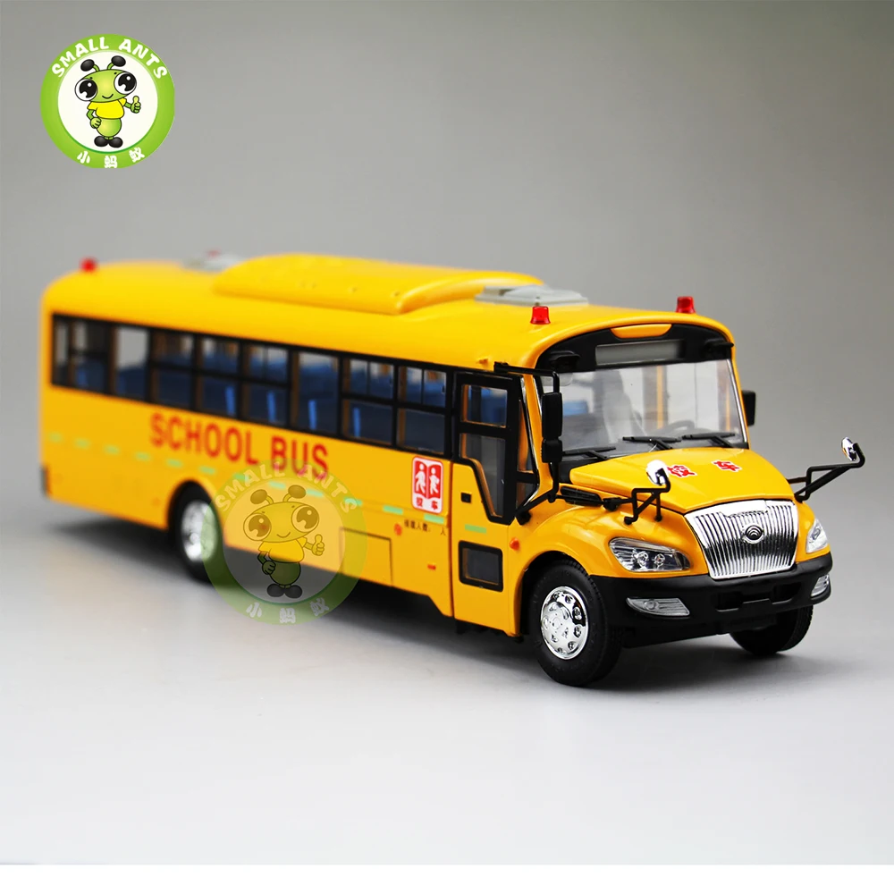 Модель школьного автобуса в масштабе 1/42 Китай модель YuTong ZK6109DX Литые