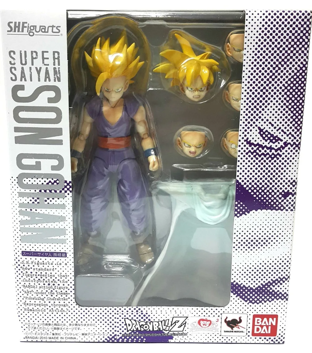 Оригинальные Bandai Tamashii Наций S. h. figuarts(СВЧ) фигурку-Супер Saiyan Сын Гохан от "Dragon Ball Z"