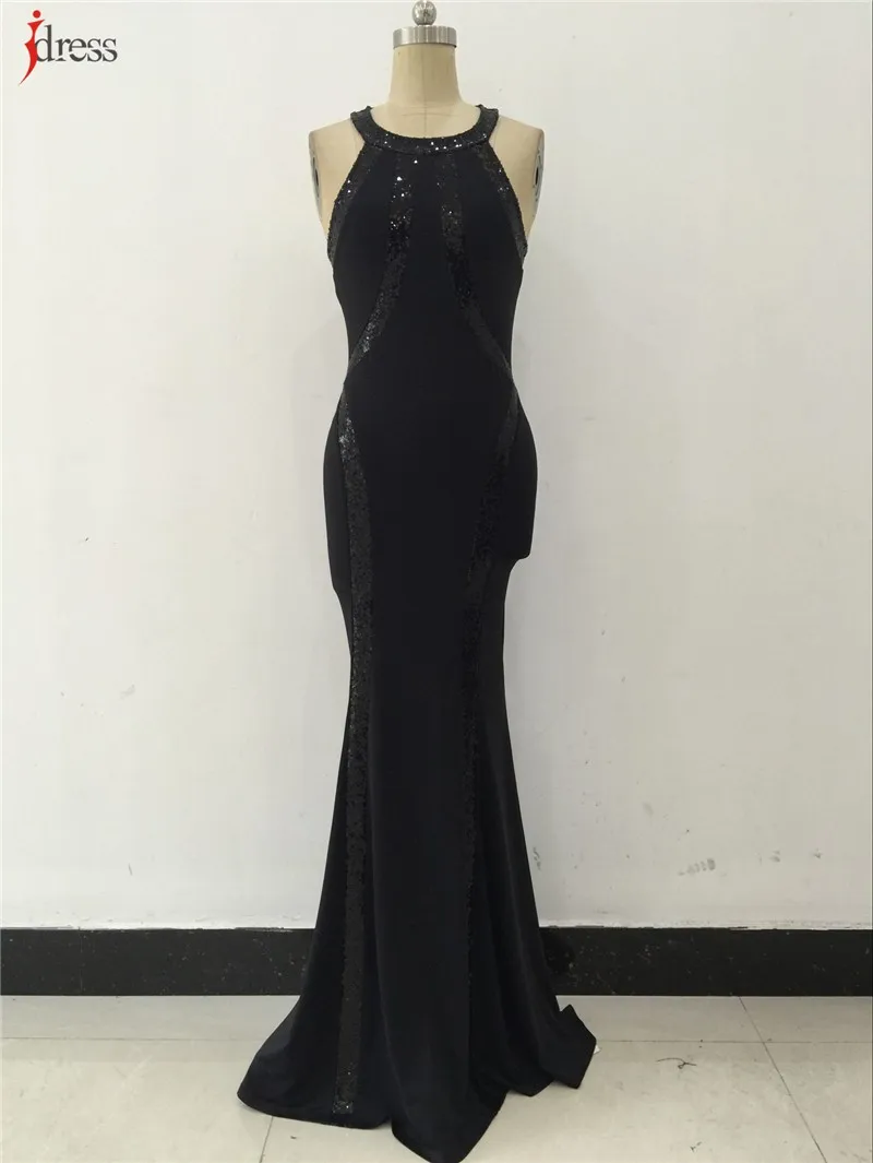 IDress Red Blue Black Women Summer Vestido De Festa Longo Sequin Formal Dresses Evening Gown Robe De Soiree Long Party Dresses (11)