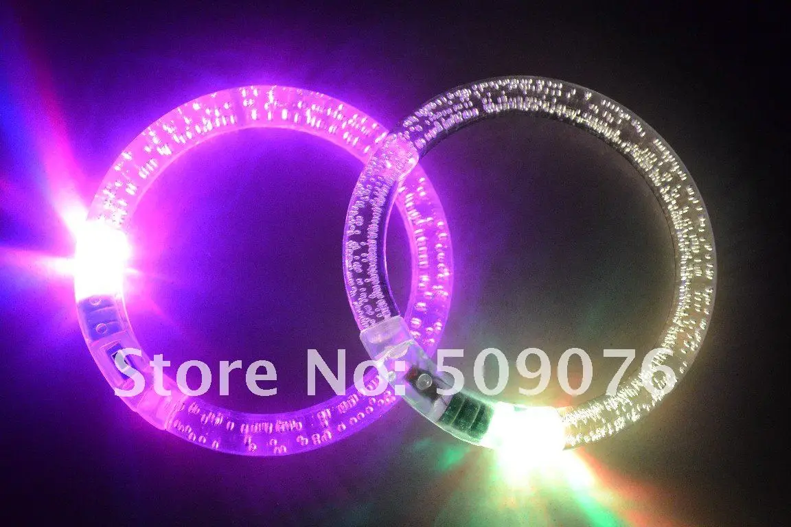 Free shipping 50pcs/lot diameter 8.5cm color changing led bracelet light up bracelet for party supplies