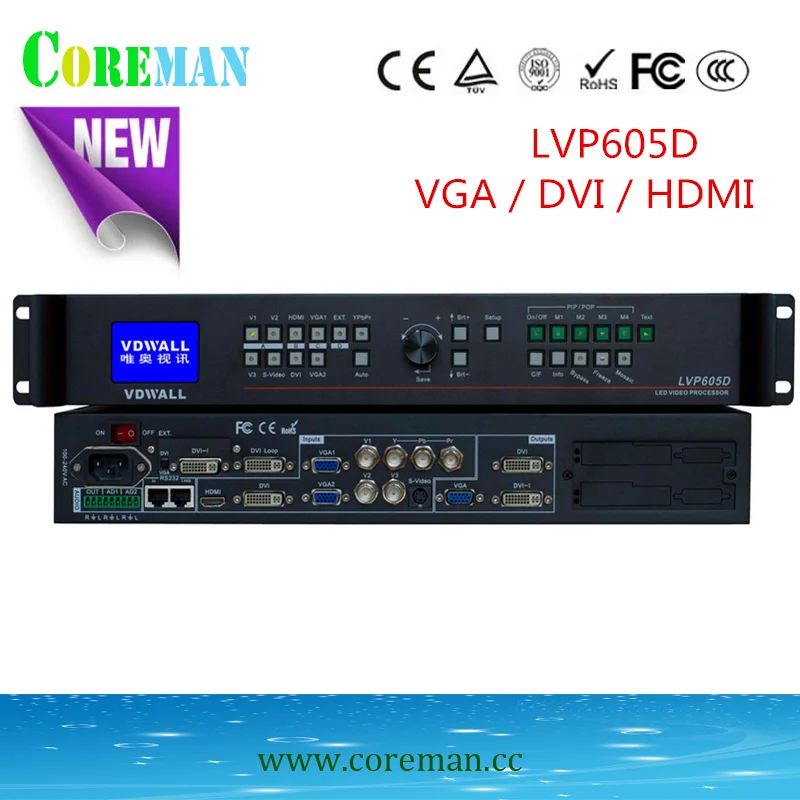 LVP605D HD LED видеопроцессор P10 Светодиодный дисплей p6p8p10 полноцветный светодиодный экран