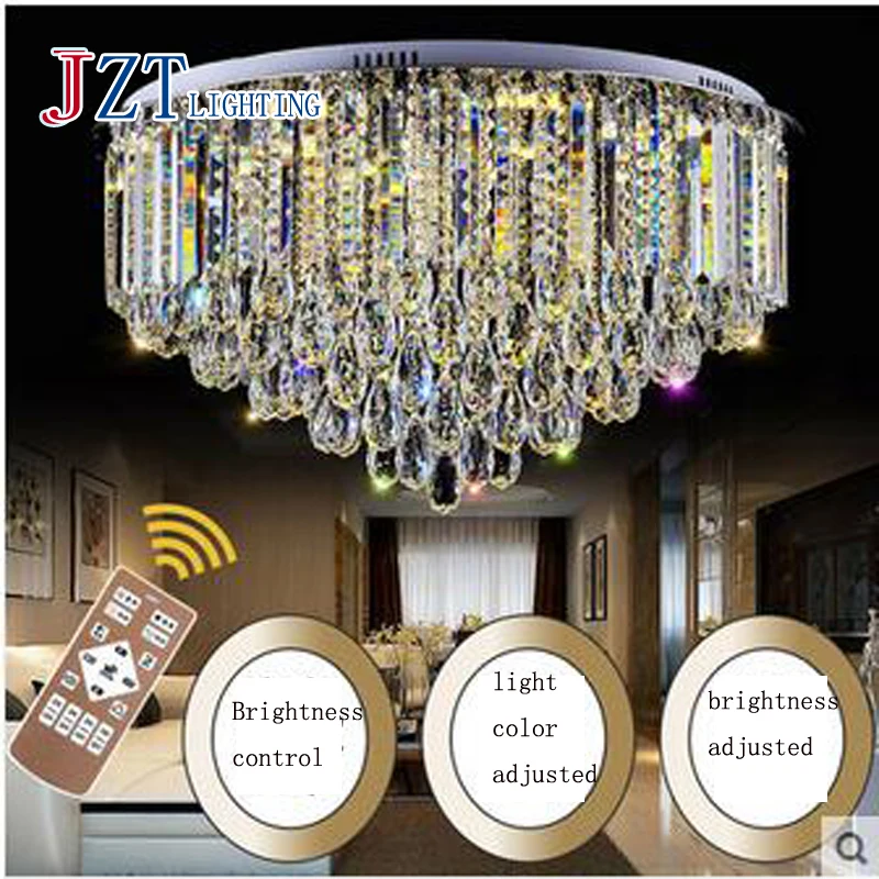 

M Best Price Luxury Circular Crystal Ceiling Lamp LED Dimming Light Source Livingroom Bedroom led Ceiling Lamps for Home Decor