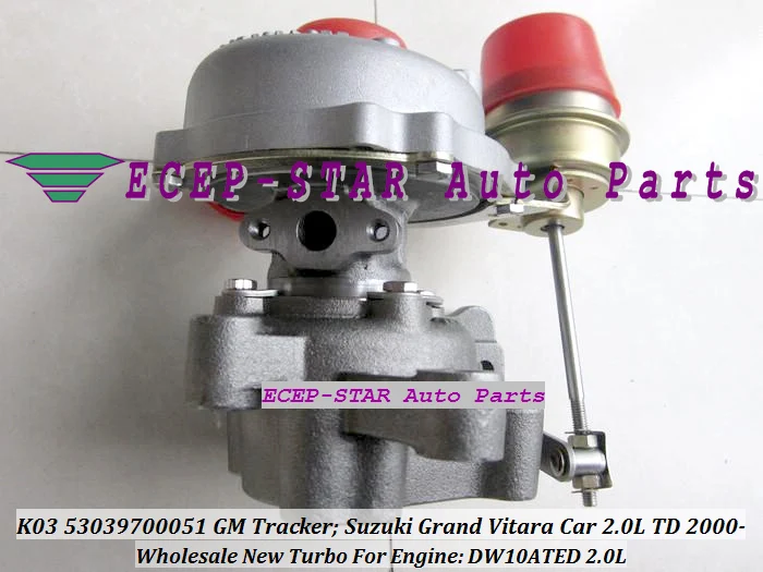 K03 53039700051 53039880051 Turbo Turbocharger For GM Tracker Suzuki Grand Vitara Car 2.0L TD 2000- DW10ATED 109HP (3)
