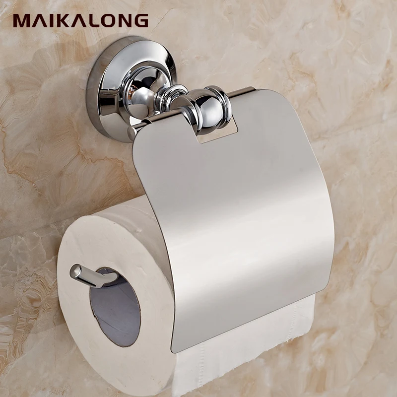 Toilet Paper Holder,Roll Holder,Tissue Holder with Cover,Solid Brass