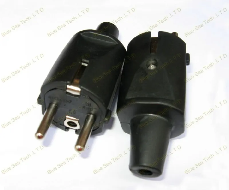 5 шт. AC 250 В 16A, en, ЕС, DIN круглый 2Pin шнур питания/штекер, 2 контактный ce электрический разъем, Съемный разъем Бесплатная доставка
