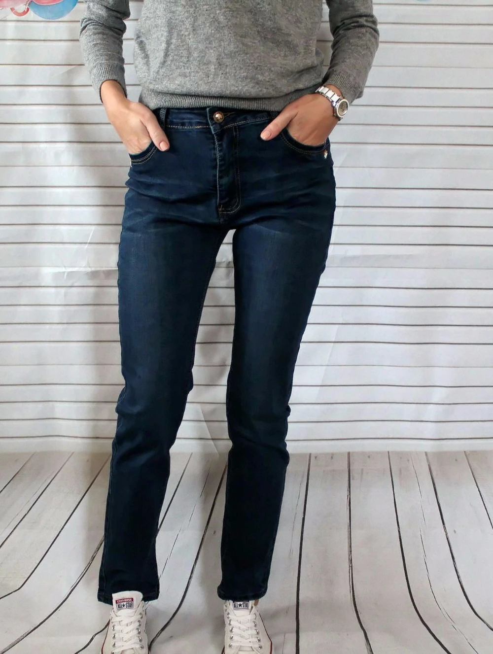 High Waist Jeans For Women Autumn Stretch Plus Size Female Jeans Tiro Alto Mujer Mom Jeans Skinny Denim Clothing 38 GAREMAY 6018