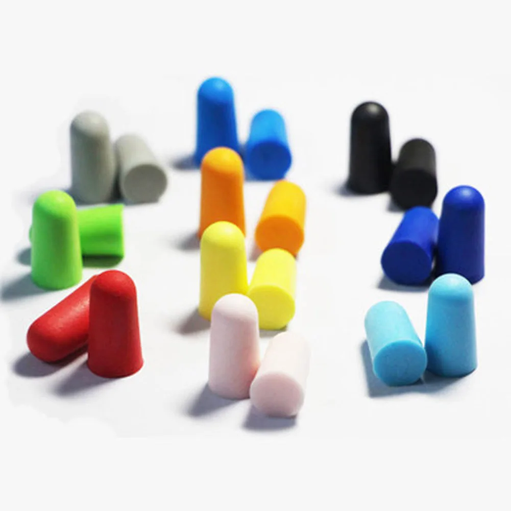50 Pair/pack Soft Foam Ear Plugs Travel Sleep Noise Prevention Earplugs