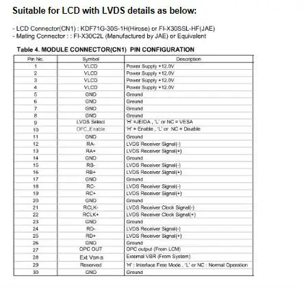 Бесплатная доставка fi-x30s 46-ab45dl-lgxj1g LVDS кабель для 1366*768 HD ЖК-дисплей хорошая замена