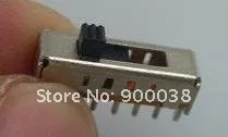200 шт Вертикальные ходовые переключатели 1P4T Rohs 6pin тумблер скользящий переключатель ROHS