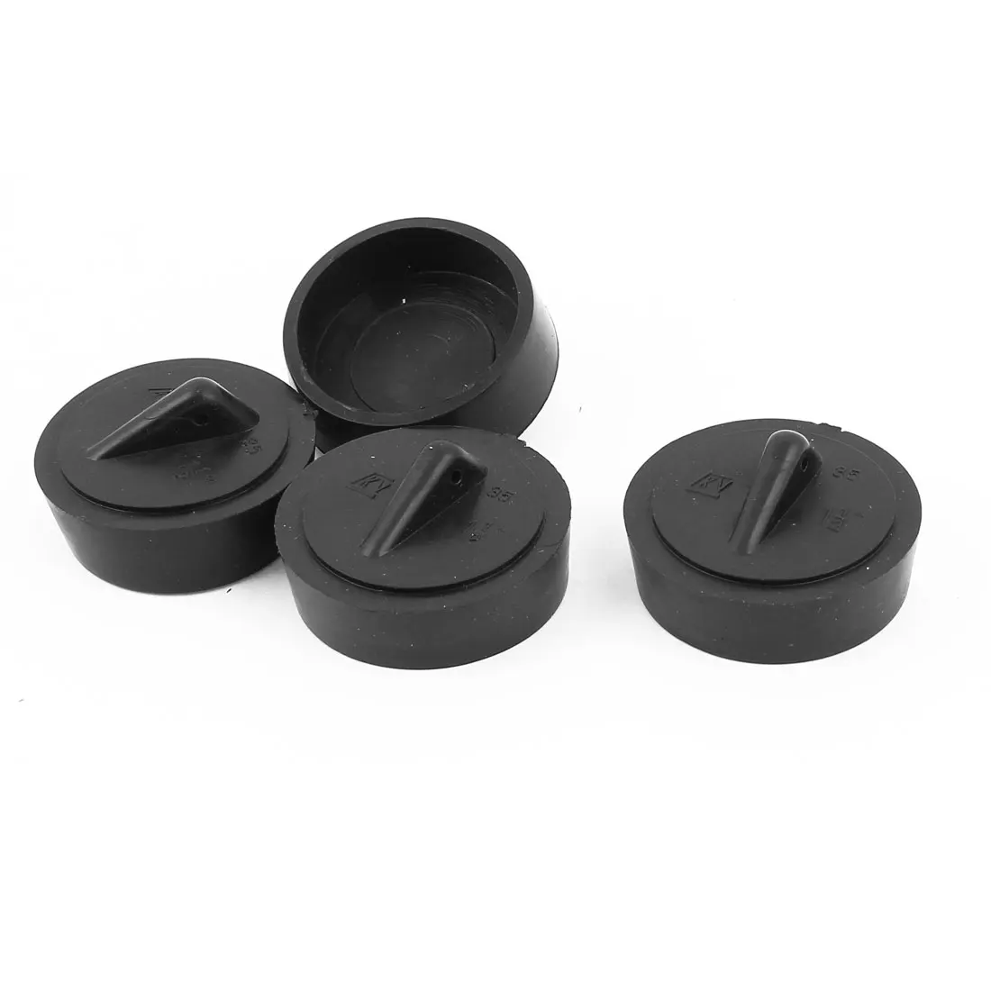 UXCELL 4Pcs 37Mm 1 1/2" Hole Dia Rubber Water Sink Plug Drain Basin