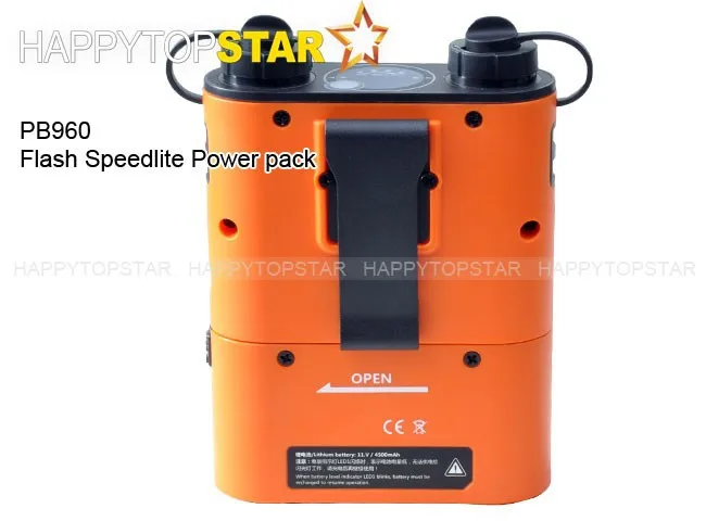Portablale Высокое качество уличной вспышки Godox PB960 Flash СВЕТОДИОДНЫЙ Вспышка Speedlite Мощность Батарея Зарядное устройство для Nikon SB5000 SB500 SB800 SB900 SB910
