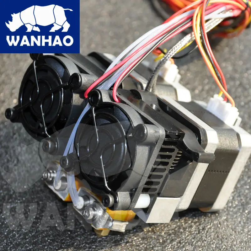 WANHAO 3d принтер Запасные части MK10 двойной экструдер для дубликатора 4, 4X, 4S