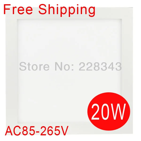 Ultrabright светодиодные лампы 2014 Светодиодная панель 20 Вт AC85-265V светильники освещения дома теплый белый/белый