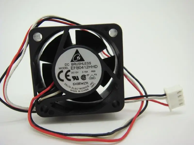 Для delta EFB0412HHD 4020 4 см 40*40*20 мм 12V 0.15A 3-провода двойной шариковый подшипник вентилятора охлаждения