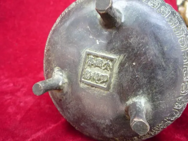 Коллекционная династия Мин (xuan de1426-1438) бронзовый дракон ладан \ курильщик, украшение, бесплатная доставка