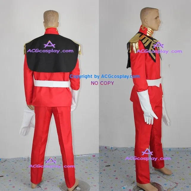 Gundam Seed чар aznable форма Косплэй Костюм включает Перчатки и пояс ACG Косплэй хорошее качество