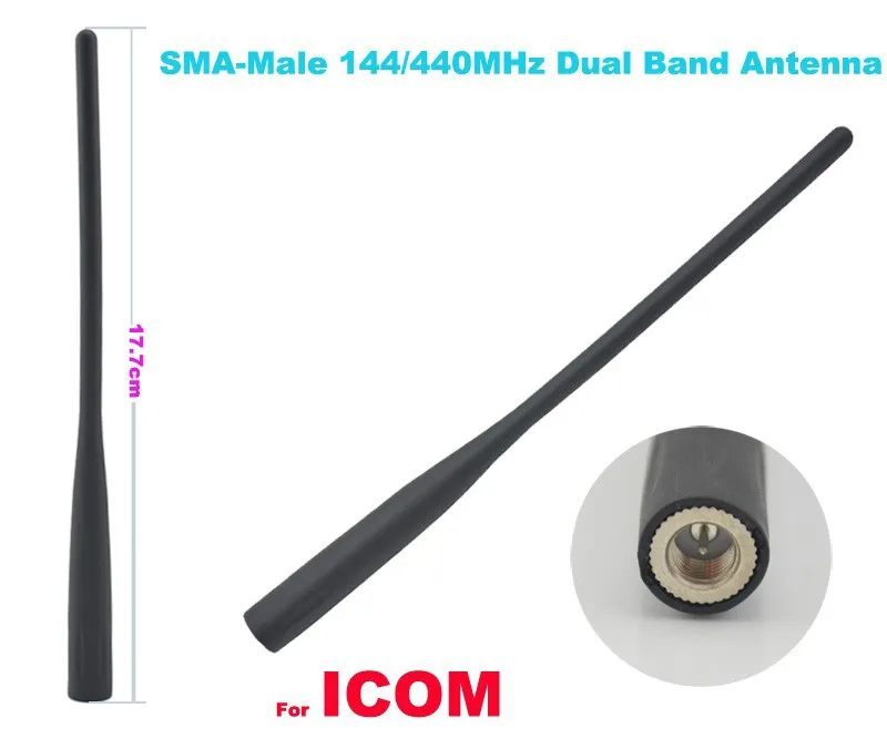 vhf uhf 144/440 МГц Двухдиапазонная Hanheld антенна для ICOM IC-80AD, IC-91A, IC-91AD, IC-92AD, IC-R2, IC-R5, IC-RX7
