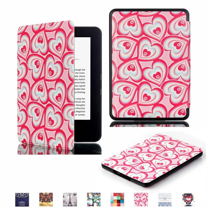100 шт./лот gligle Тонкий Smart skin чехол для Amazon Kindle Paperwhite 1/2/3th чехол с услуга/сна - Цвет: 7