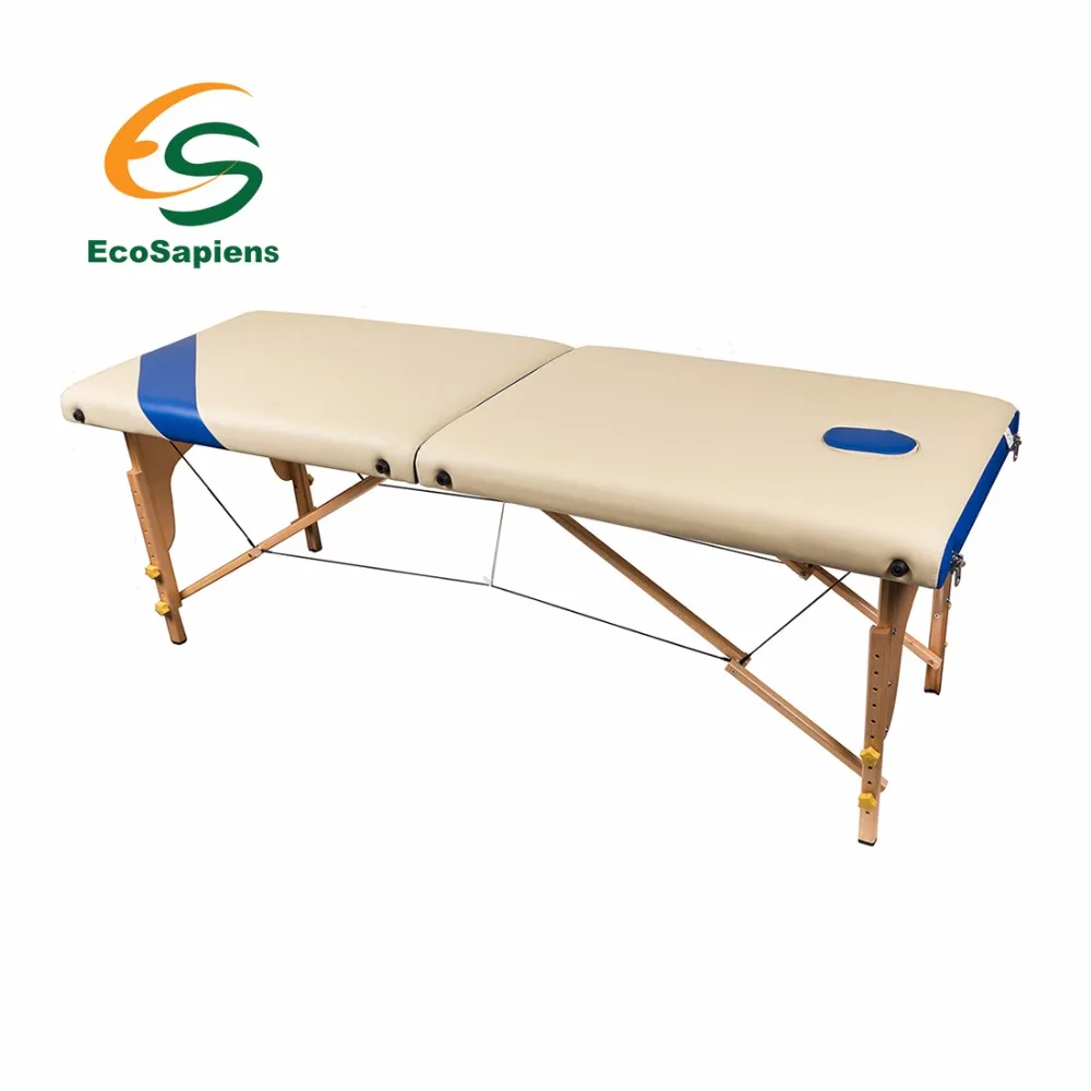 Two piece folding wooden massage table in a cover SIMPLEXin Massage