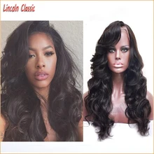 New Natural Thick 150 Density Glueless Lace Front Human Hair Wigs Body Wave Lace Front Malaysian Virgin Hair Wig With Baby Hair