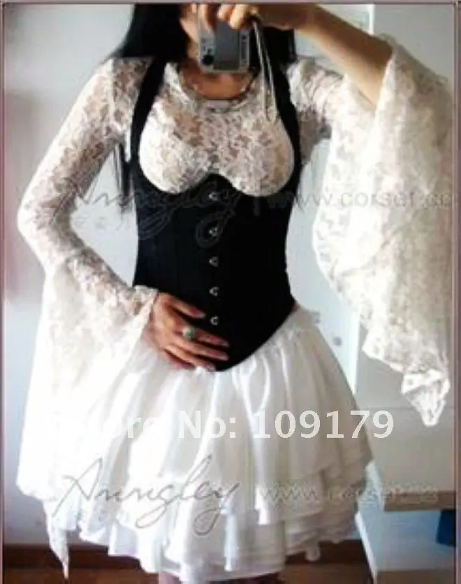 Black Strap Waist Training Underbust Corset 2012 (3).jpg