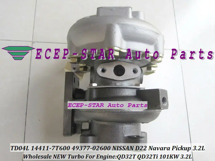 TD04L 14411-7T600 49377-02600 Turbo турбонагнетатель для Nissan TD27 NS25 Navara D22 пикап 3.2L QD32 QD32T 80KW прокладки
