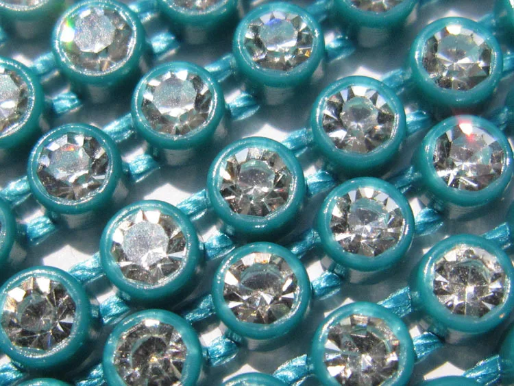 SS8 Plastic Crystal Rhinestone Banding Jewellery Making Accessories 10Yards/lot Crystal Rhinestone Banding Trim AM TAIDIAN