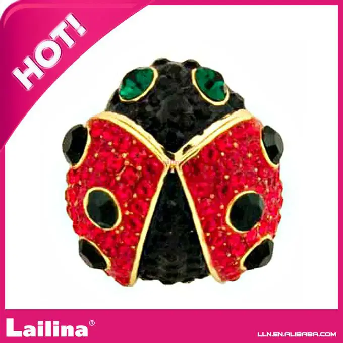 Наиболее приглянувшуюся кристалл Божья Коровка брошь Pin