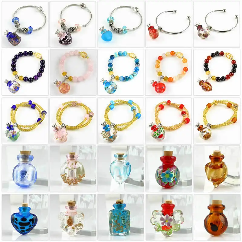 Ароматических подвесок флакончики для духов Ожерелье Подвеска в виде бутылочки парфюма ожерелье диффузоры