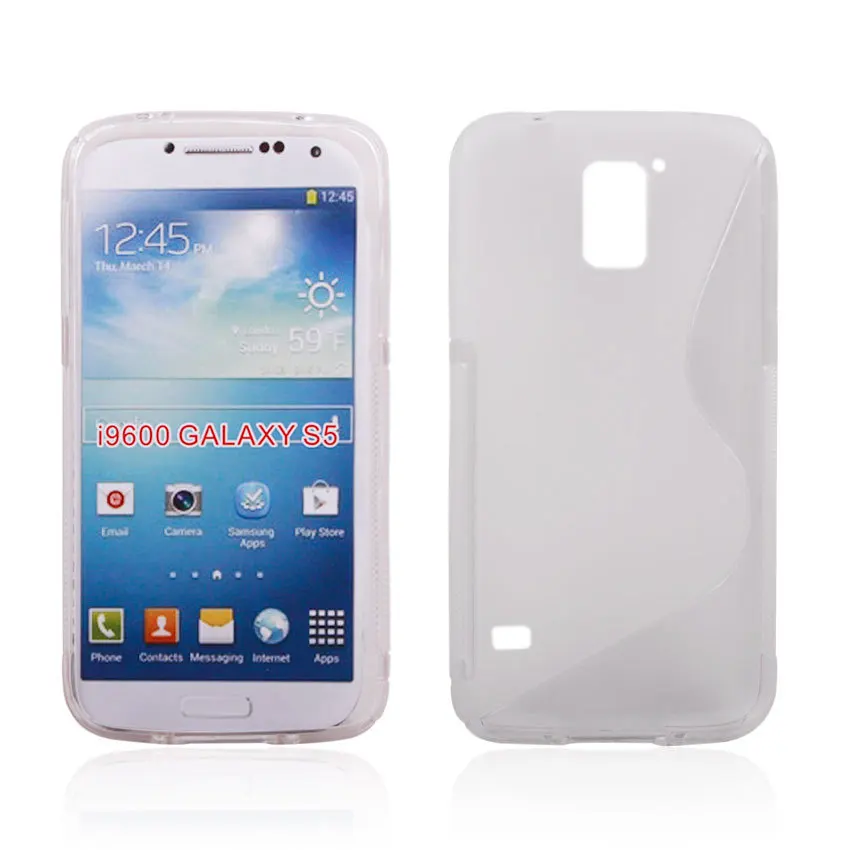 Для Galaxy S5 S-Стиль случае 100 шт./лот S линии ТПУ чехол для Samsung Galaxy S5 компанией DHL