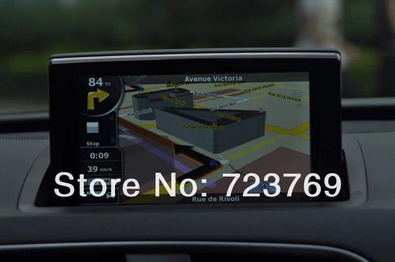 Cheap For Audi Q3 DVD Navigation system (2013) with bluetooth/ touchscreen/ ipod connector 10
